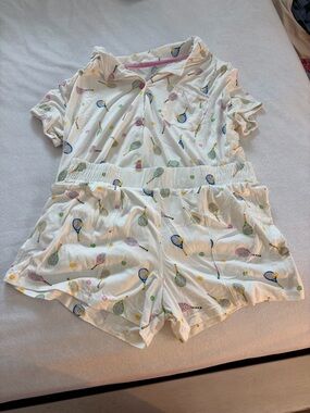 Jaclyn New York Tennis Pajama Set Brand New Never Worn